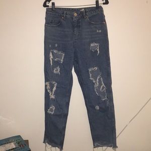 ASOS Ripped Mom Jeans